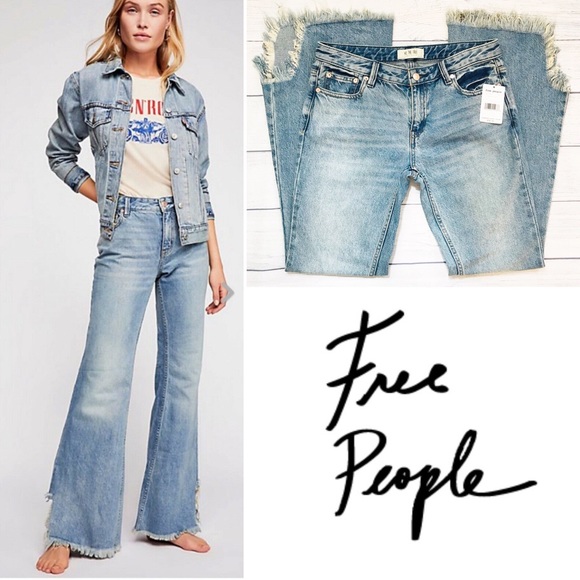 Free People Denim - Free People Vintage Distressed Jeans in Maya Blue